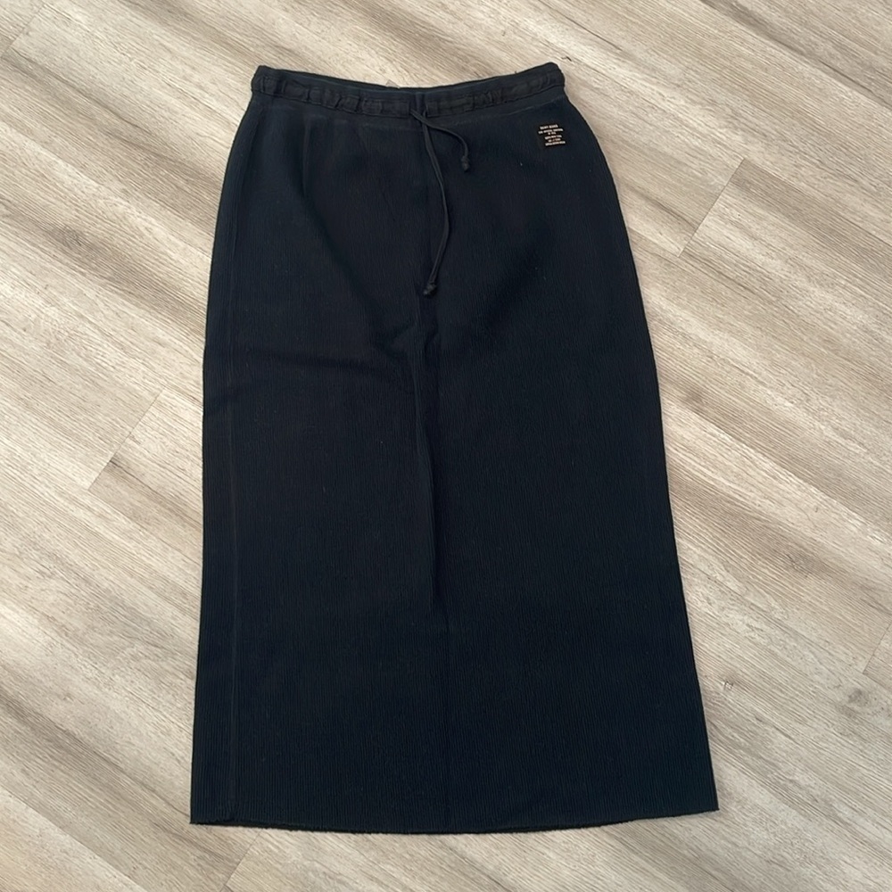 DKNY Black 100% Cotton Maxi Skirt Size XS